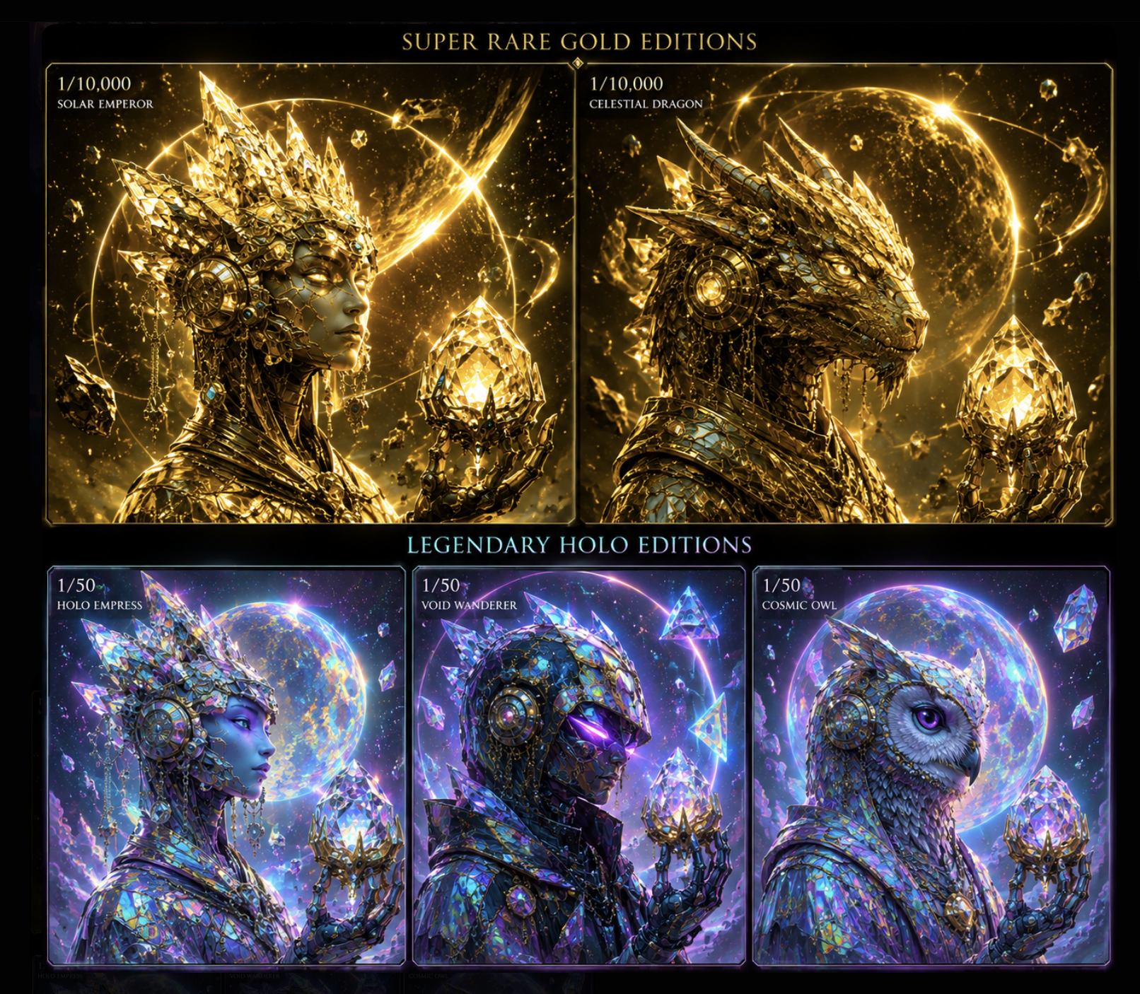 Gold and Holo edition concept art